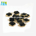 Crystal Cube Beads 14mm black rough gemstones for pendant